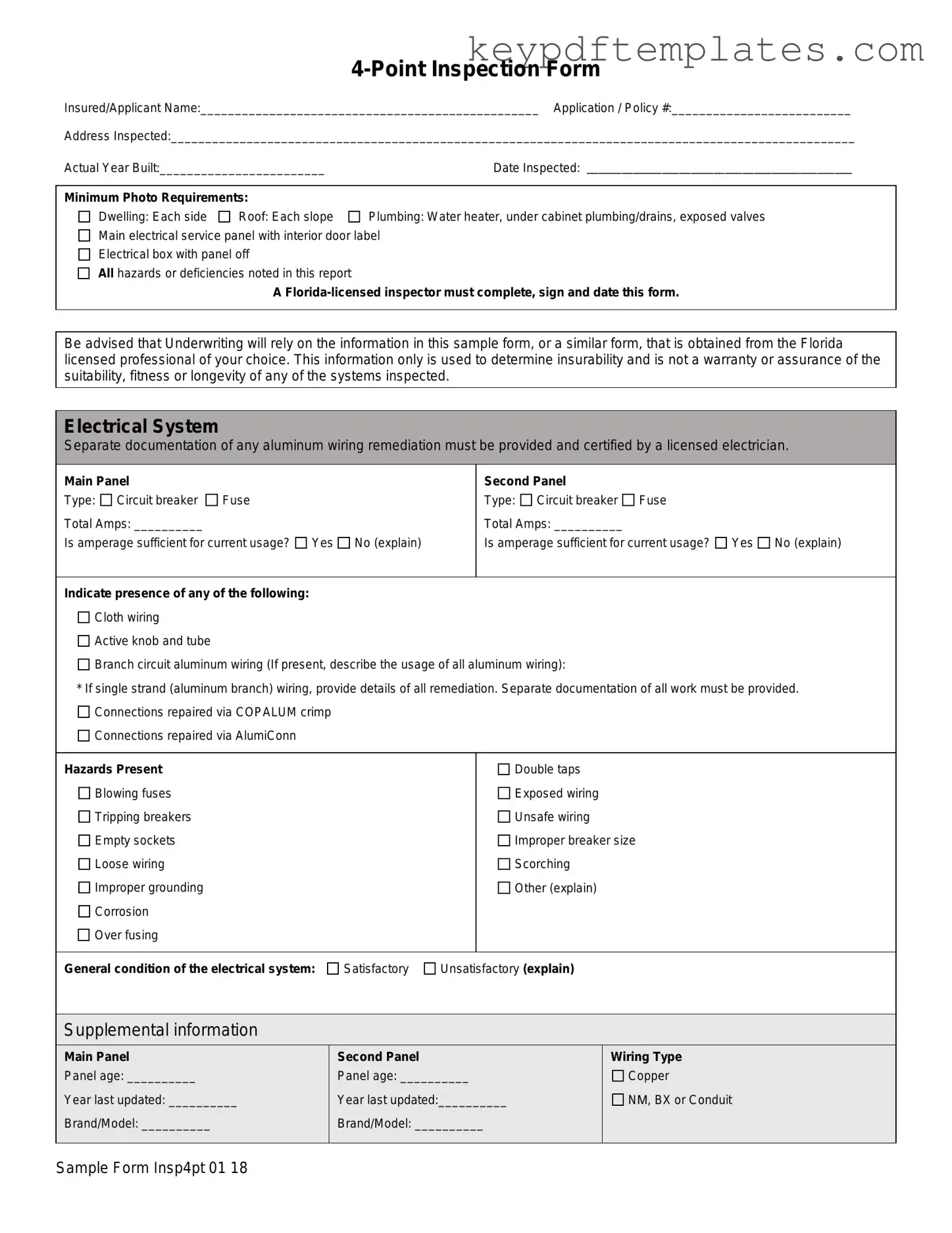 Get 4 Point Inspection Form