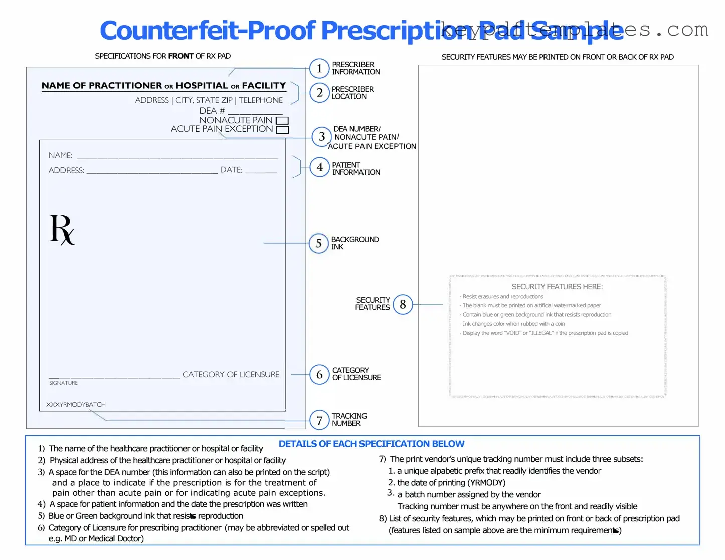 Get Prescription Pad Form