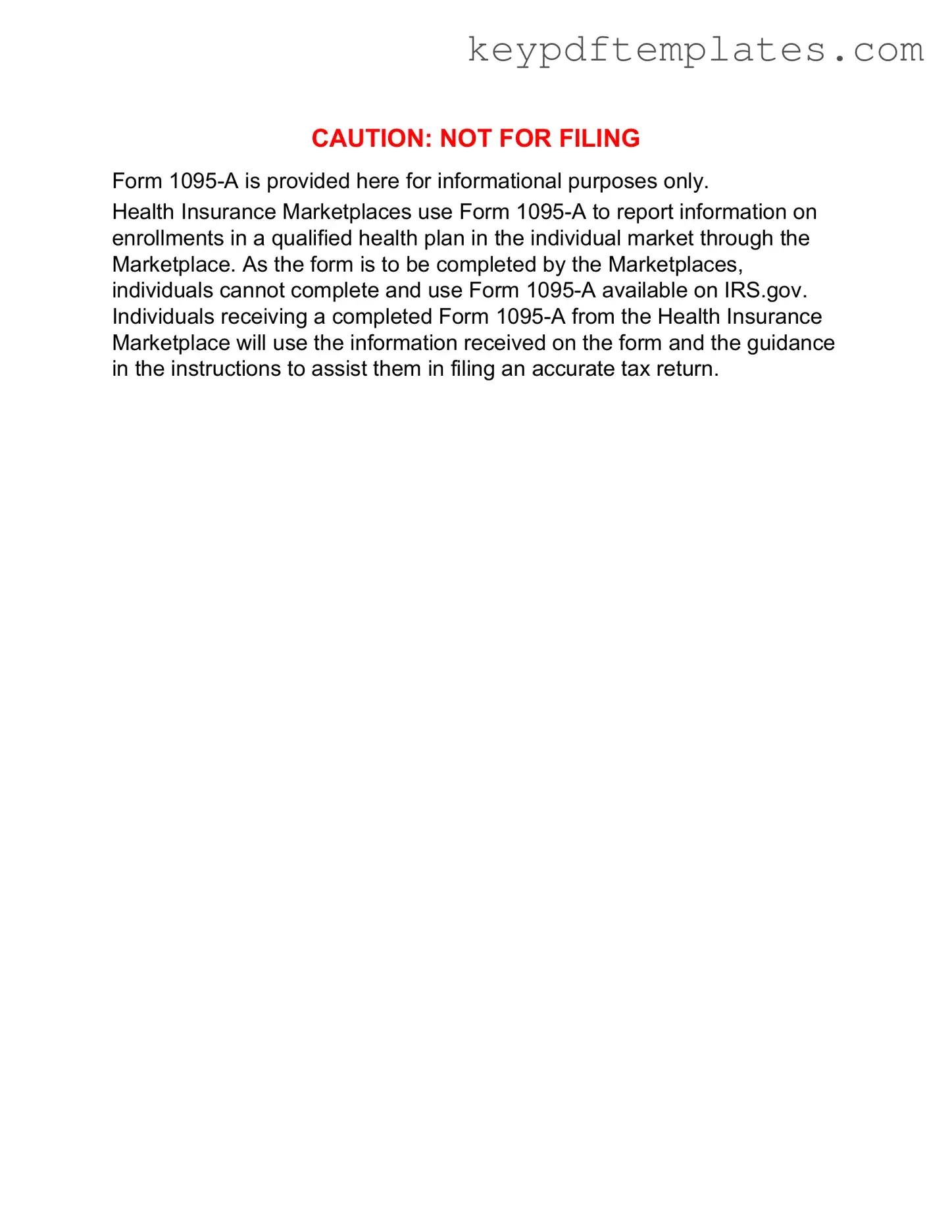 Get IRS 1095-A Form