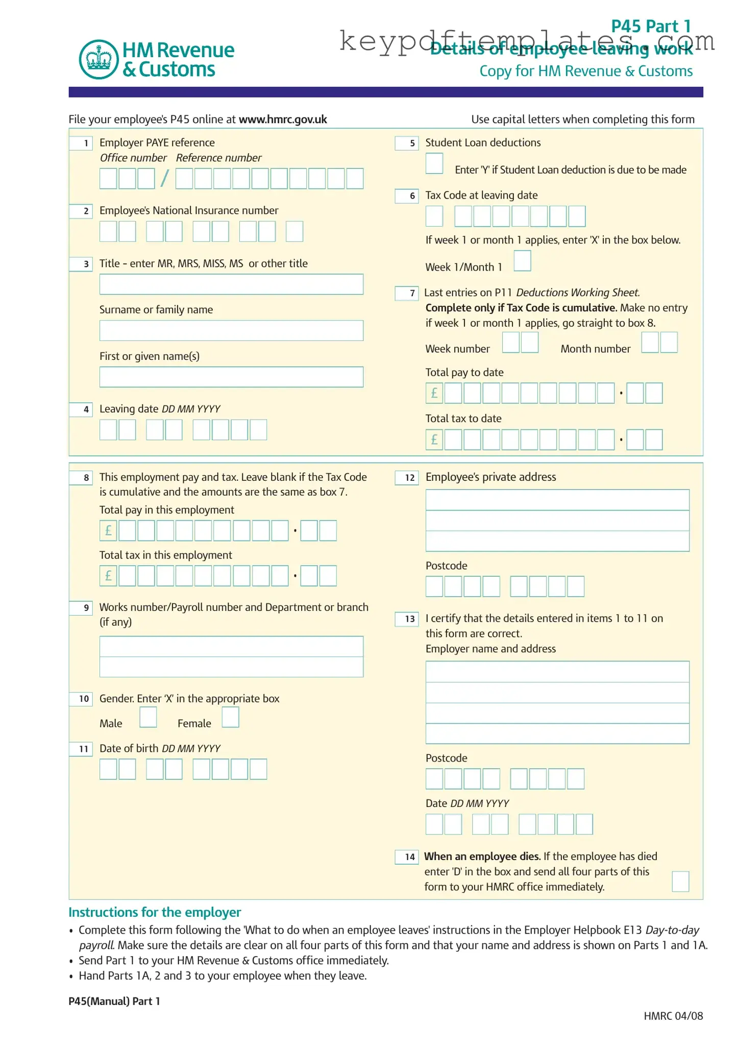 Get P 45 It Form