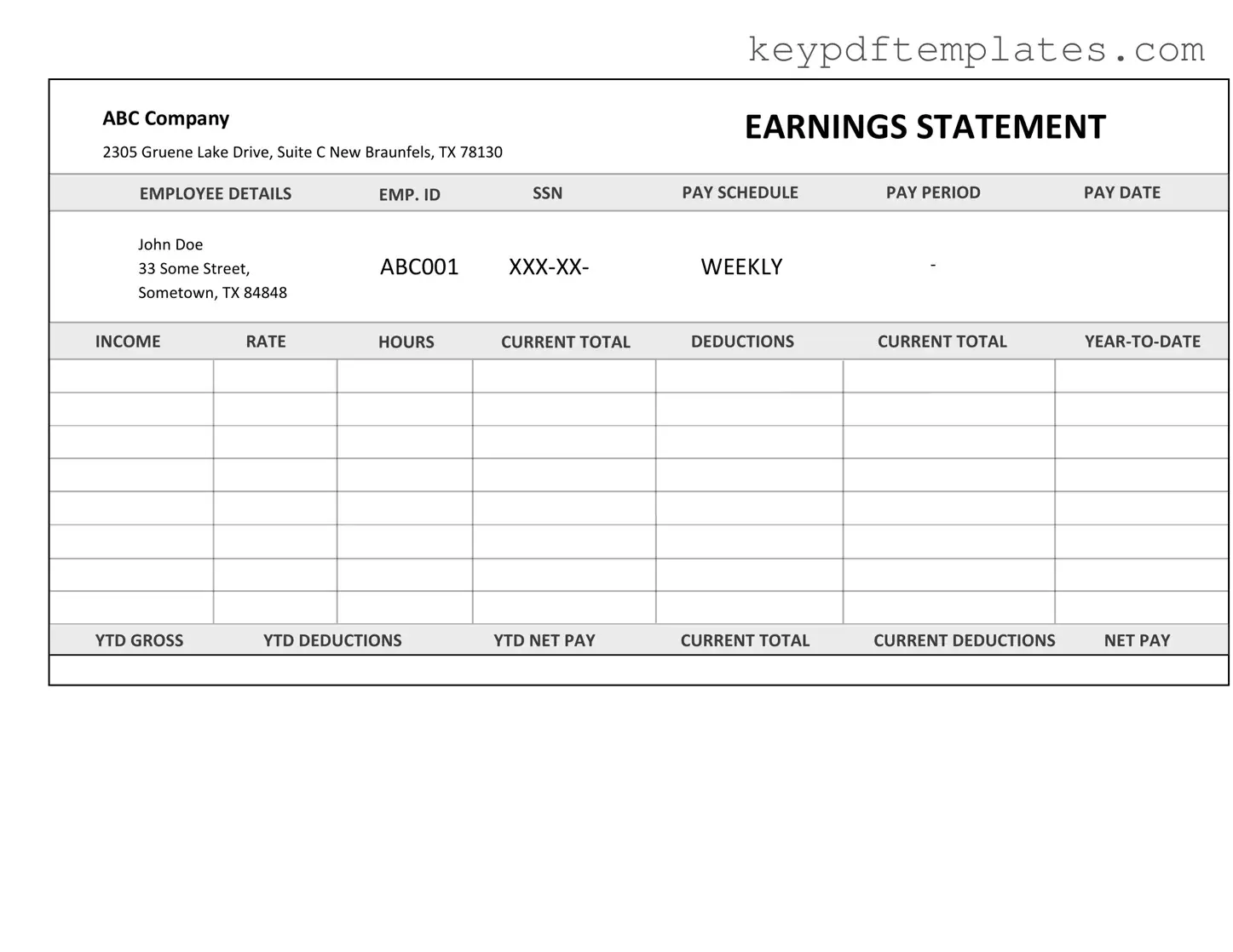 Get Independent Contractor Pay Stub Form
