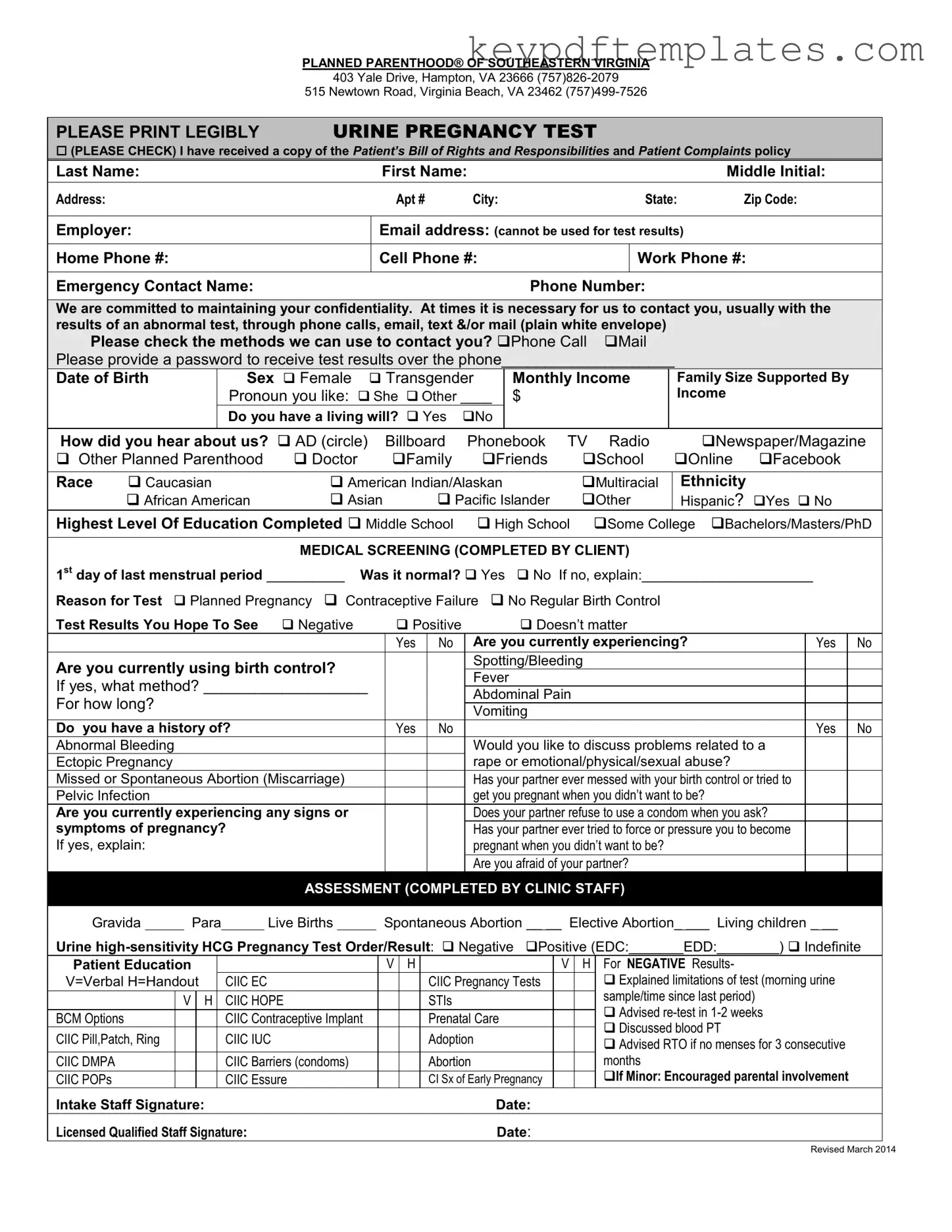 Get Planned Parenthood Proof Form