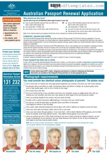 Get Australian Passport Renewal Form
