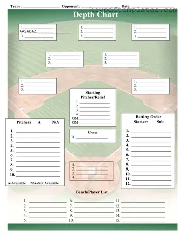 Get Baseball Field Lineup Form