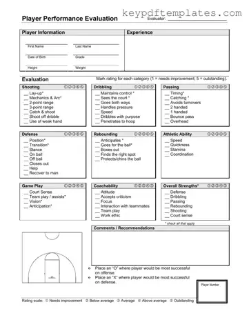 Get Basketball Evaluation Form