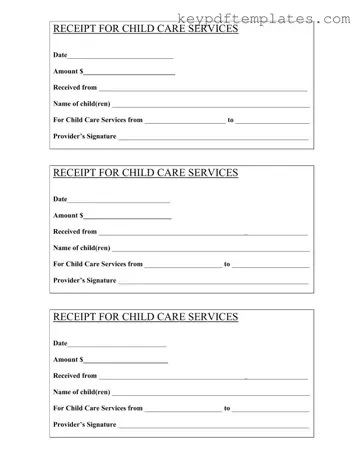 Get Childcare Receipt Form