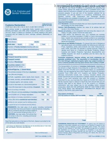 Get CBP 6059B Form
