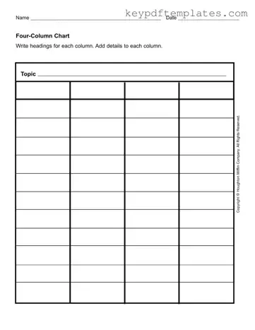 Get Four Column Chart Form
