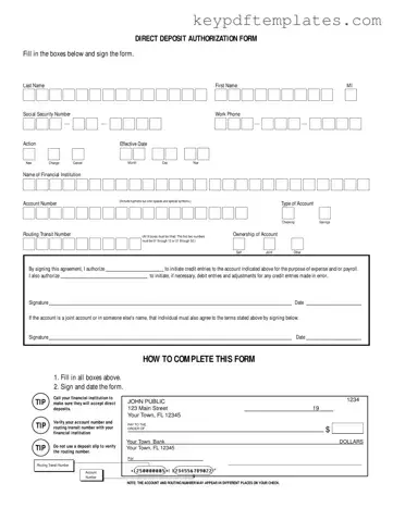 Get Generic Direct Deposit Form
