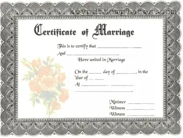 Get Marriage Certificate Form