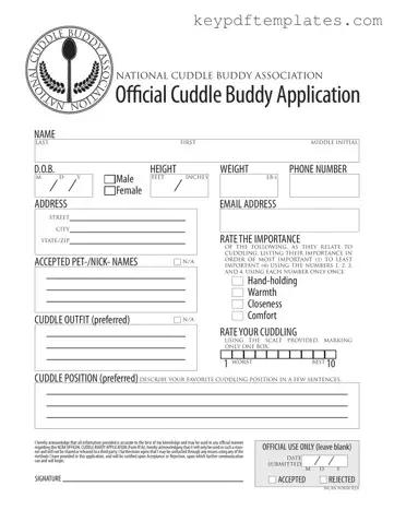 Get Cuddle Buddy Application Form