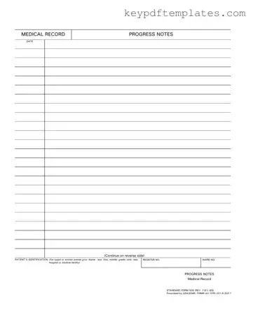 Get Progress Notes Form