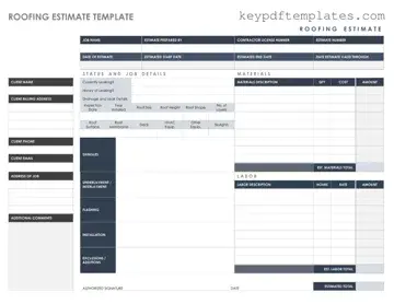 Get Roofing Estimate Form