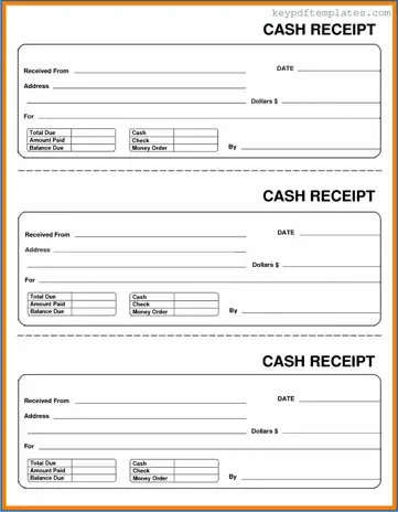 Get Cash Receipt Form