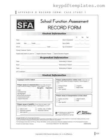 Get School Function Assessment Form