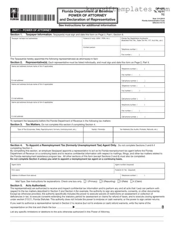 Get Tax POA dr 835 Form