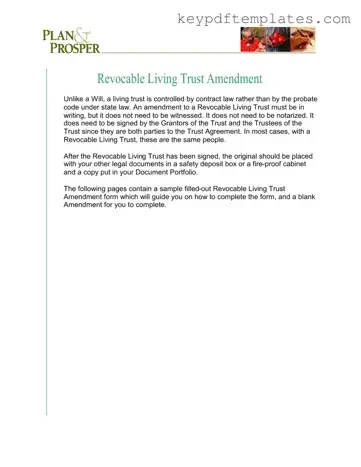 Get Trust Amendment Form